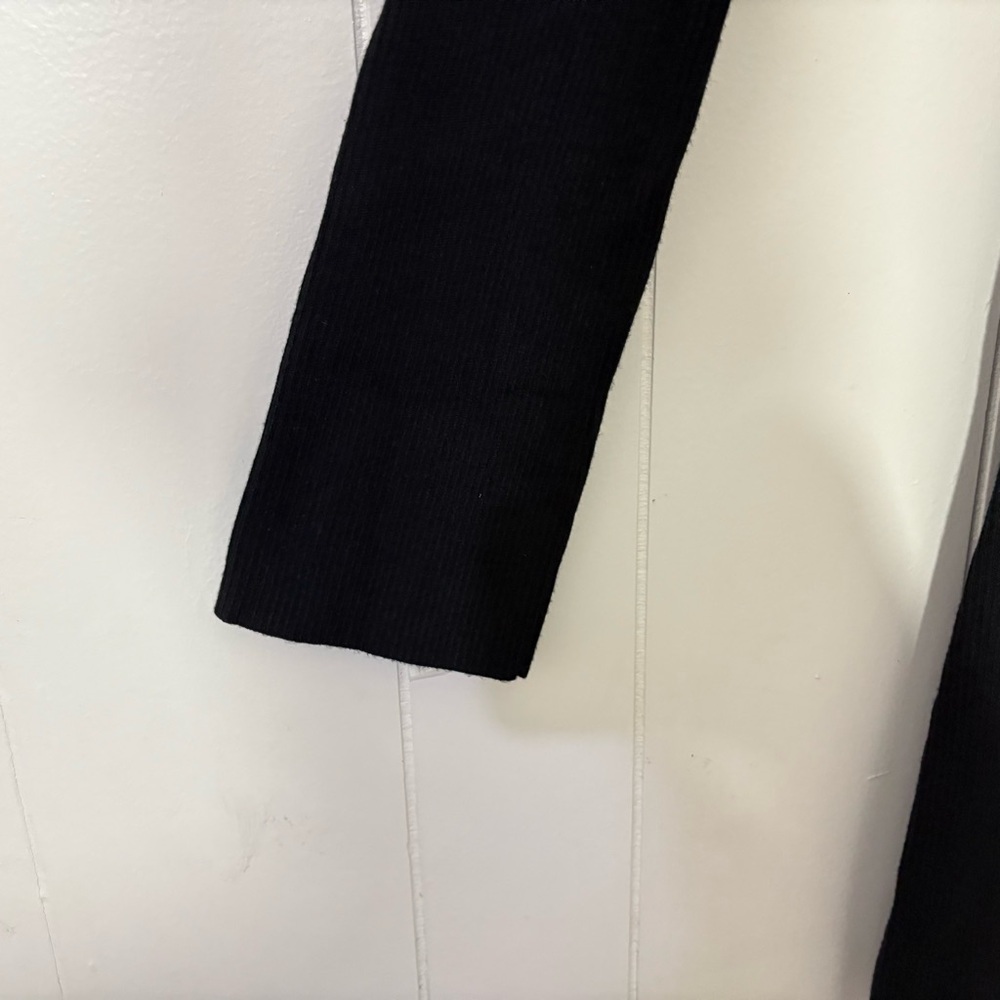 Pretty Lavish Lillian Cut Out Mini Knit Dress Black Sz L Chic Modern Statement - Picture 5 of 10
